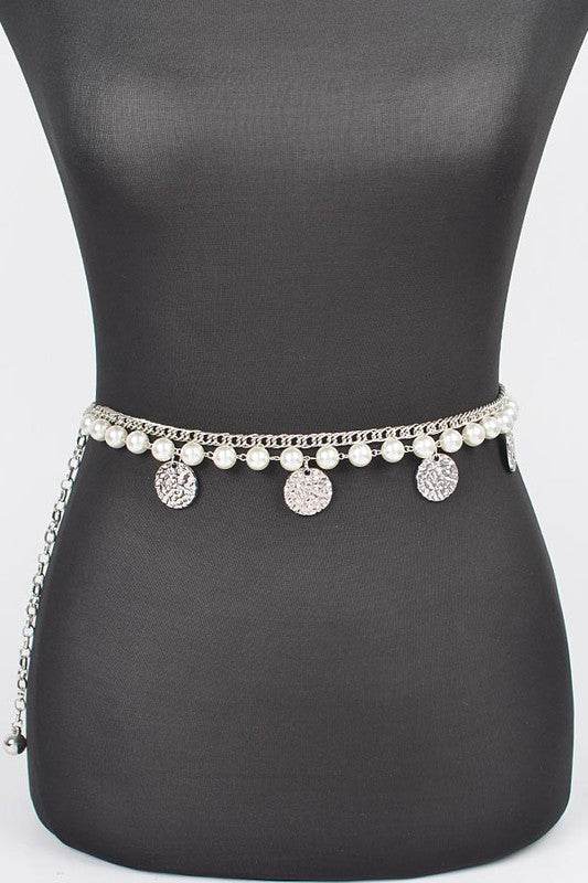 Fringe Disk Iconic Pearl Station Chain Belt - Shop Style & More | Fresh Looks, Everyday Deals & Free Shipping