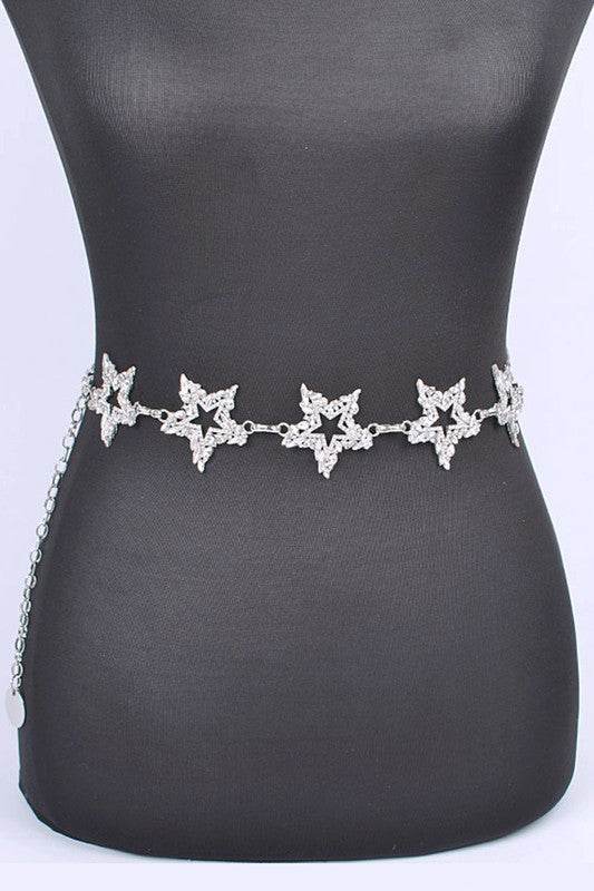 Rhinestone Star Iconic Chain Belt - Shop Style & More | Fresh Looks, Everyday Deals & Free Shipping