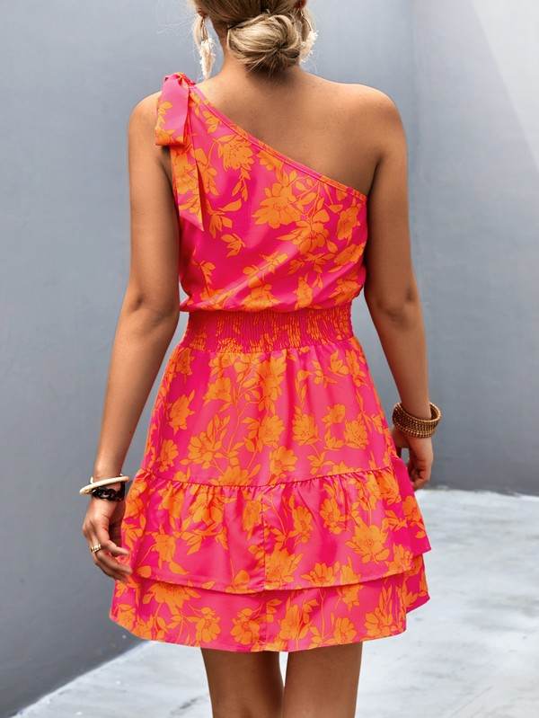 Womens Summer One Shoulder Flowy Short Dresses - Shop Style & More | Fresh Looks, Everyday Deals & Free Shipping