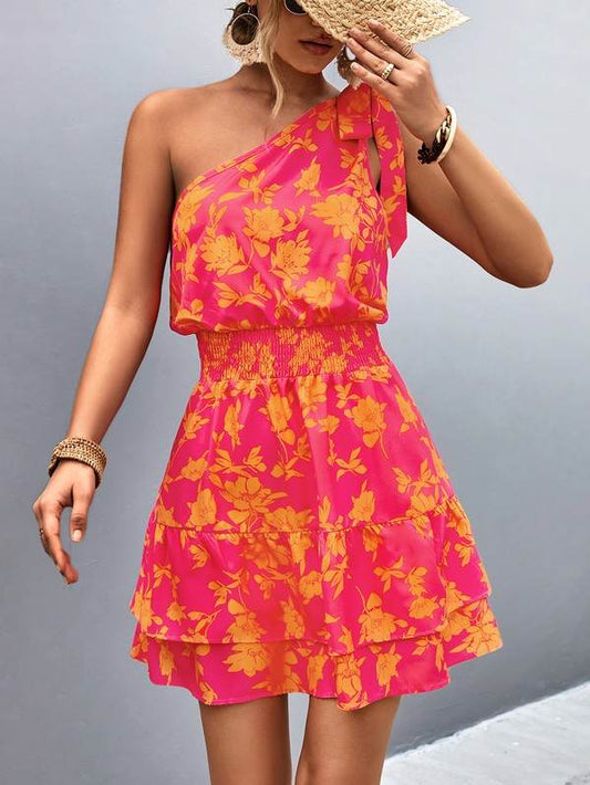 Womens Summer One Shoulder Flowy Short Dresses - Shop Style & More | Fresh Looks, Everyday Deals & Free Shipping