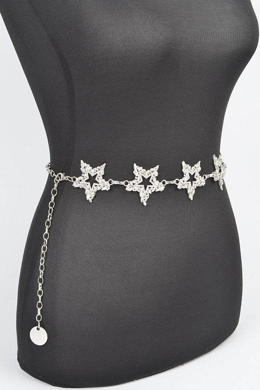 Plus Size Shiny Star Iconic Chain Belt - Shop Style & More | Fresh Looks, Everyday Deals & Free Shipping