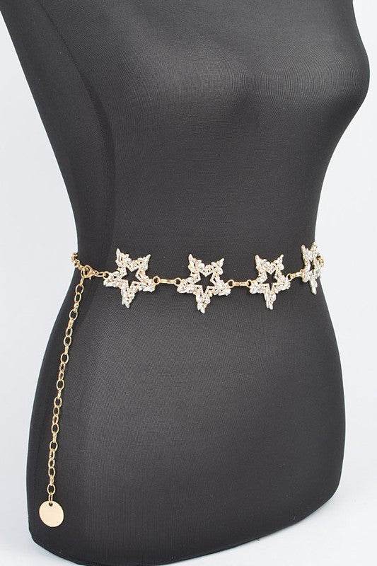 Plus Size Shiny Star Iconic Chain Belt - Shop Style & More | Fresh Looks, Everyday Deals & Free Shipping