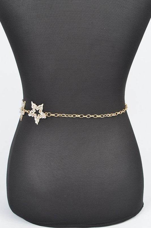 Plus Size Shiny Star Iconic Chain Belt - Shop Style & More | Fresh Looks, Everyday Deals & Free Shipping