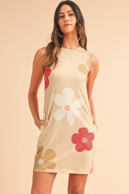Daisy Flower Print Tank Dress - Shop Style & More | Fresh Looks, Everyday Deals & Free Shipping