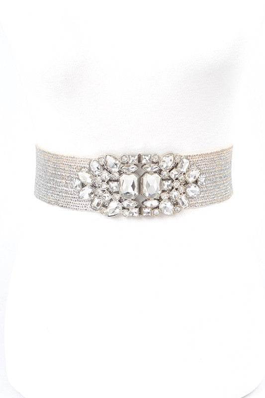 Plus Size Crystal Metallic Straw Elastic Belt - Shop Style & More | Fresh Looks, Everyday Deals & Free Shipping