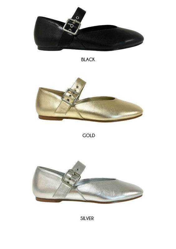 LEVI METALLIC BALLETINA FLAT - Shop Style & More | Fresh Looks, Everyday Deals & Free Shipping