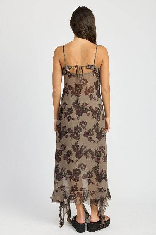 FLORAL RUFFLE MAXI DRESS - Shop Style & More | Fresh Looks, Everyday Deals & Free Shipping