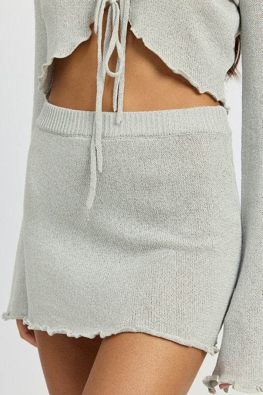 LETTUCE HEM CROCHET MINI SKIRT - Shop Style & More | Fresh Looks, Everyday Deals & Free Shipping