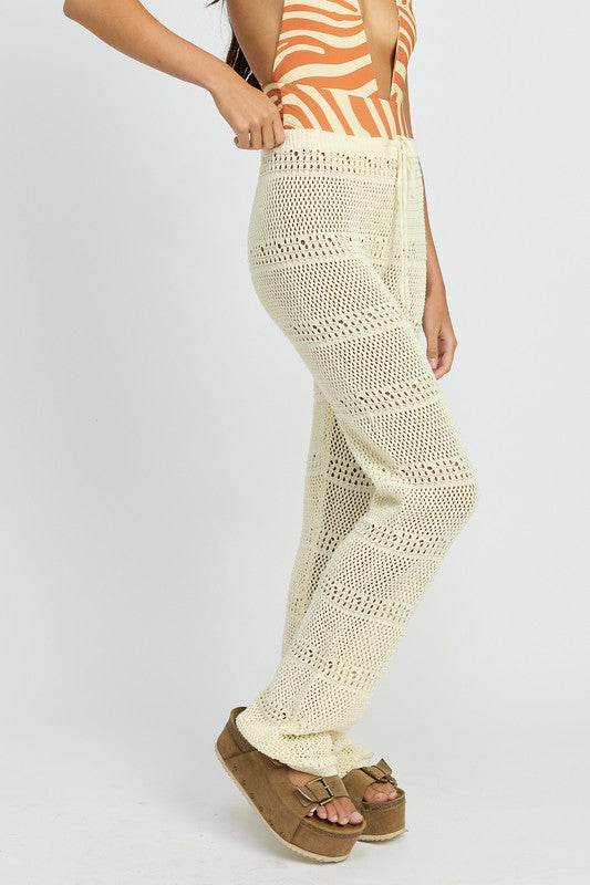 CROCHET PANTS WITH DRAWSTRINGS - Shop Style & More | Fresh Looks, Everyday Deals & Free Shipping