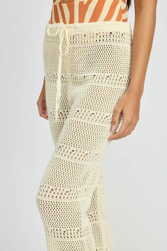 CROCHET PANTS WITH DRAWSTRINGS - Shop Style & More | Fresh Looks, Everyday Deals & Free Shipping