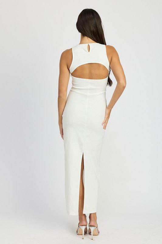 SLEEVELESS CUT OUT MIDI DRESS - Shop Style & More | Fresh Looks, Everyday Deals & Free Shipping