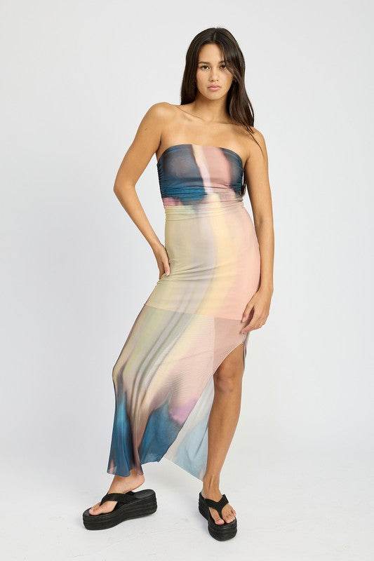 SHIRRED TUBE MAXI DRESS - Shop Style & More | Fresh Looks, Everyday Deals & Free Shipping