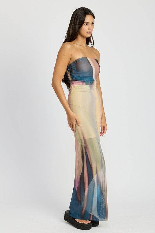 SHIRRED TUBE MAXI DRESS - Shop Style & More | Fresh Looks, Everyday Deals & Free Shipping