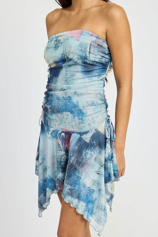 TIE DYE SHARKBITE TUBE DRESS - Shop Style & More | Fresh Looks, Everyday Deals & Free Shipping