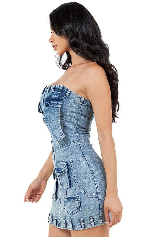 WOMEN FASHION DENIM DRESS - Shop Style & More | Fresh Looks, Everyday Deals & Free Shipping