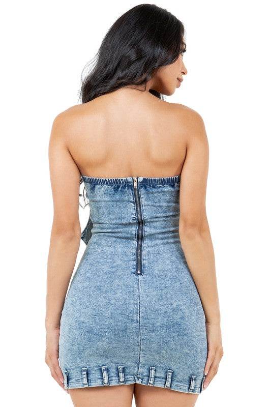 WOMEN FASHION DENIM DRESS - Shop Style & More | Fresh Looks, Everyday Deals & Free Shipping