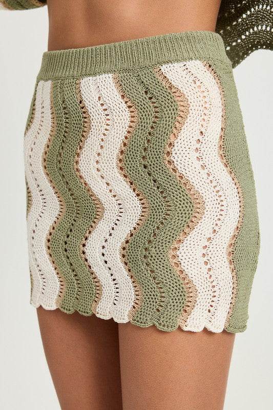 CROCHET MINI SKIRT WITH ELASTIC WAISTBAND - Shop Style & More | Fresh Looks, Everyday Deals & Free Shipping