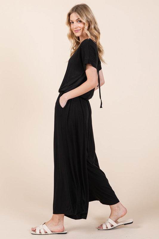 Wide Leg Jumpsuit with Side Pockets - Shop Style & More | Fresh Looks, Everyday Deals & Free Shipping
