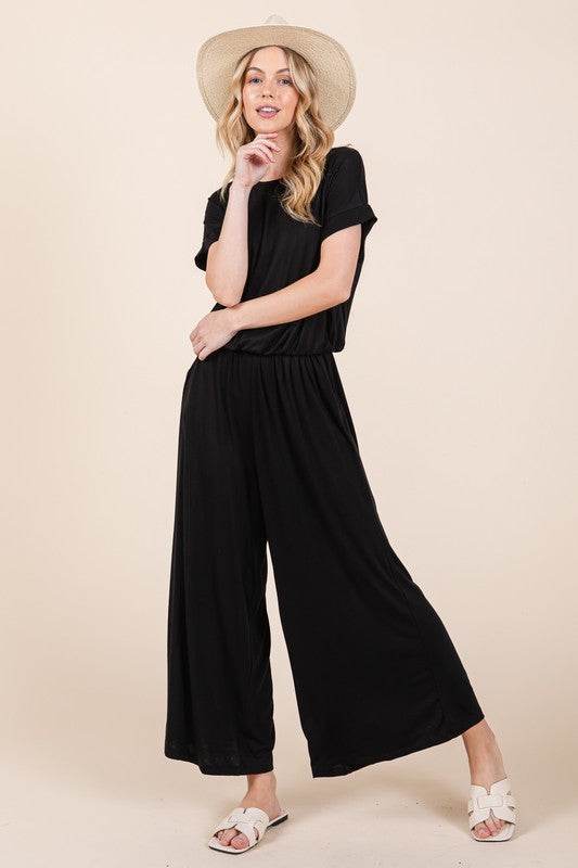 Wide Leg Jumpsuit with Side Pockets - Shop Style & More | Fresh Looks, Everyday Deals & Free Shipping
