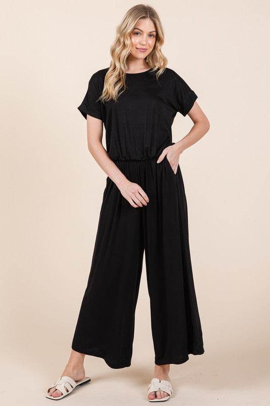 Wide Leg Jumpsuit with Side Pockets - Shop Style & More | Fresh Looks, Everyday Deals & Free Shipping
