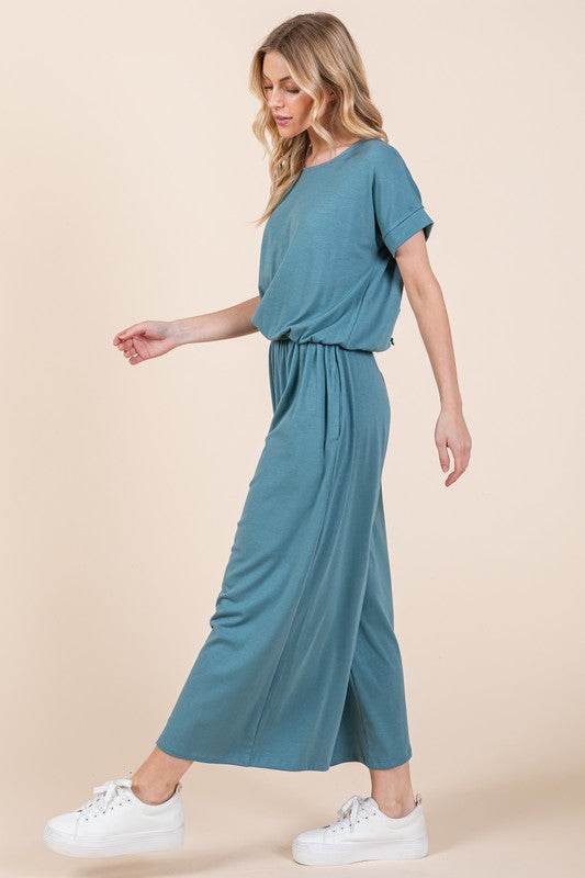 Wide Leg Jumpsuit with Side Pockets - Shop Style & More | Fresh Looks, Everyday Deals & Free Shipping
