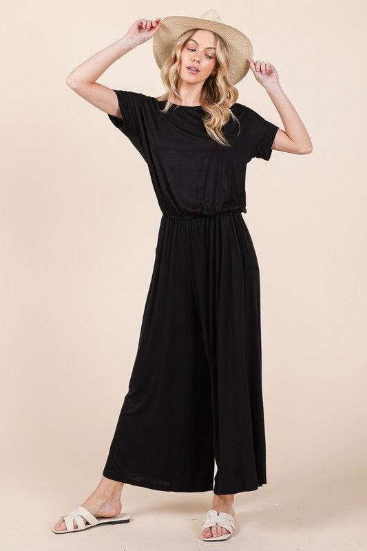 Wide Leg Jumpsuit with Side Pockets - Shop Style & More | Fresh Looks, Everyday Deals & Free Shipping