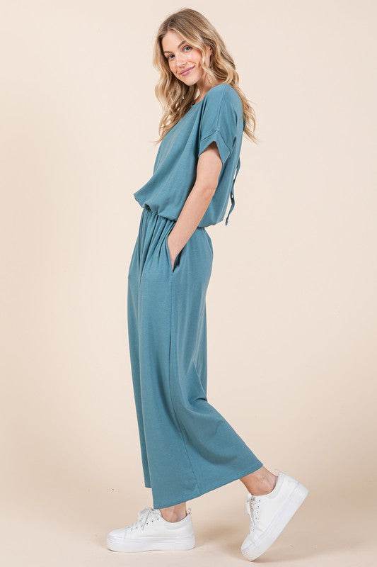 Wide Leg Jumpsuit with Side Pockets - Shop Style & More | Fresh Looks, Everyday Deals & Free Shipping