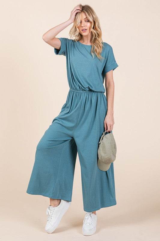 Wide Leg Jumpsuit with Side Pockets - Shop Style & More | Fresh Looks, Everyday Deals & Free Shipping