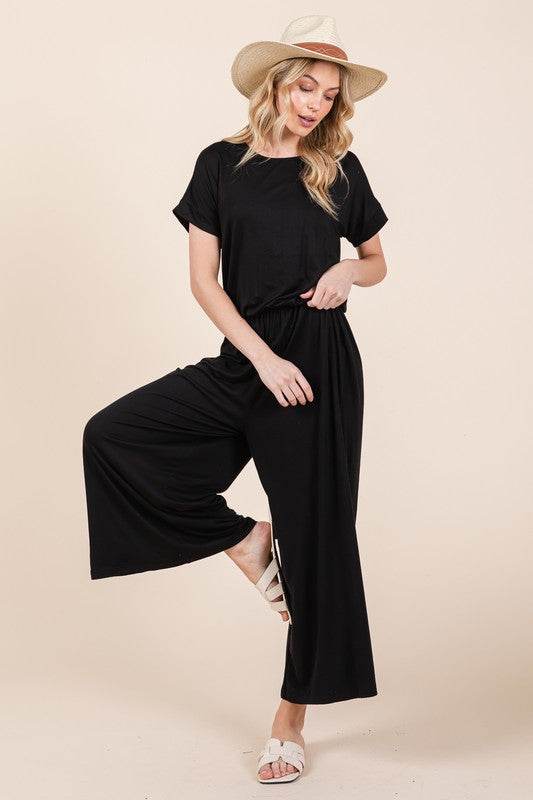 Wide Leg Jumpsuit with Side Pockets - Shop Style & More | Fresh Looks, Everyday Deals & Free Shipping