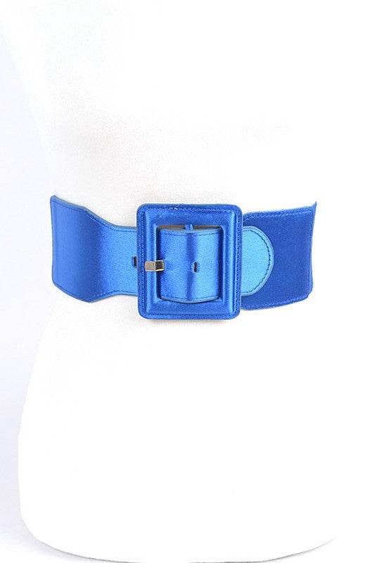 Satin Metallic Elastic Fashion Wide Belt - Shop Style & More | Fresh Looks, Everyday Deals & Free Shipping