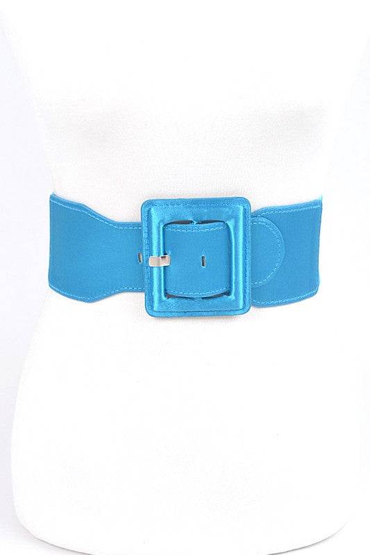 Satin Metallic Elastic Fashion Wide Belt - Shop Style & More | Fresh Looks, Everyday Deals & Free Shipping