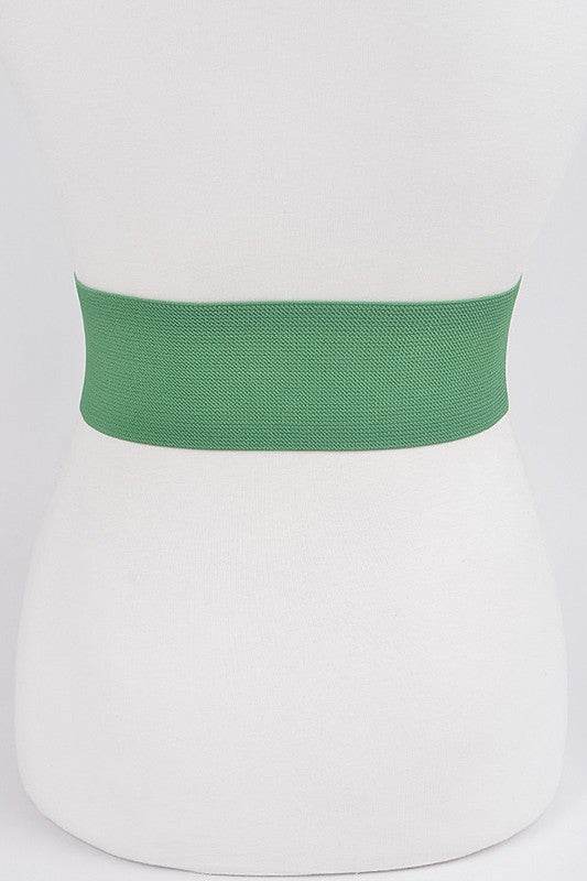 Satin Metallic Elastic Fashion Wide Belt - Shop Style & More | Fresh Looks, Everyday Deals & Free Shipping