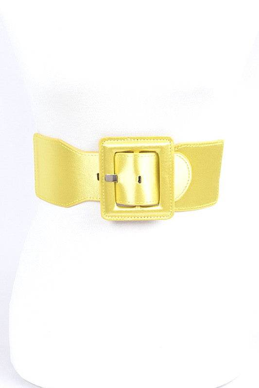 Satin Metallic Elastic Fashion Wide Belt - Shop Style & More | Fresh Looks, Everyday Deals & Free Shipping