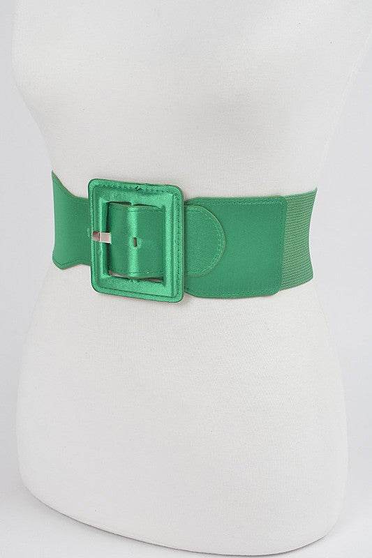 Satin Metallic Elastic Fashion Wide Belt - Shop Style & More | Fresh Looks, Everyday Deals & Free Shipping