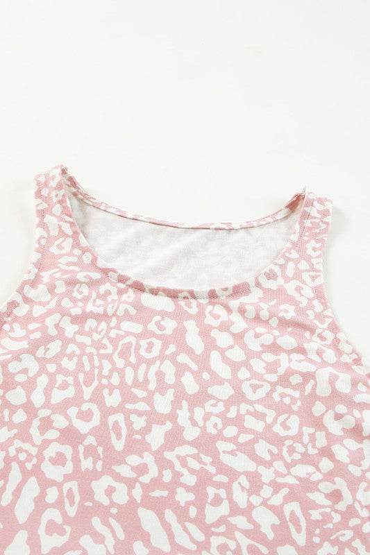 Leopard Dust Baby Pink Sleeveless maxi dress - Shop Style & More | Fresh Looks, Everyday Deals & Free Shipping