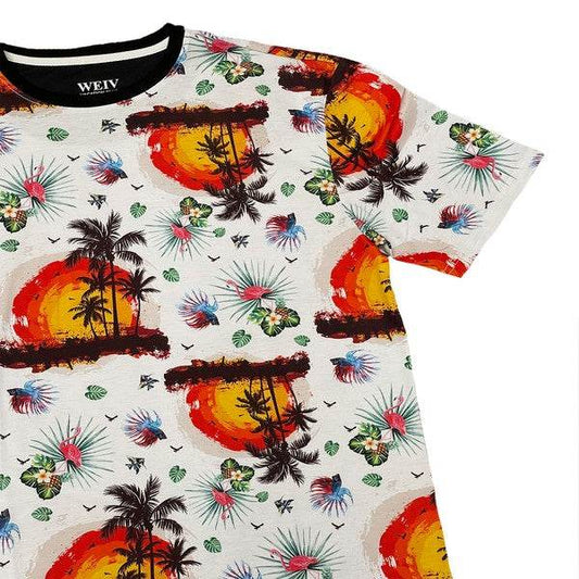 Allover Print Short Sleeve Tshirt - Shop Style & More | Fresh Looks, Everyday Deals & Free Shipping
