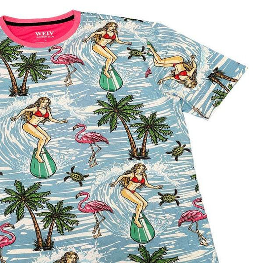 Allover Print Short Sleeve Tshirt - Shop Style & More | Fresh Looks, Everyday Deals & Free Shipping