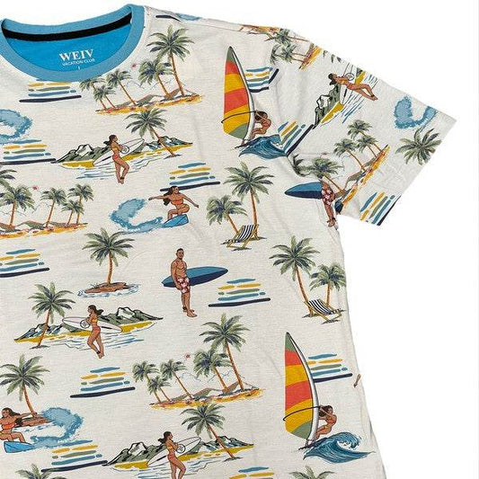 Allover Print Short Sleeve Tshirt - Shop Style & More | Fresh Looks, Everyday Deals & Free Shipping