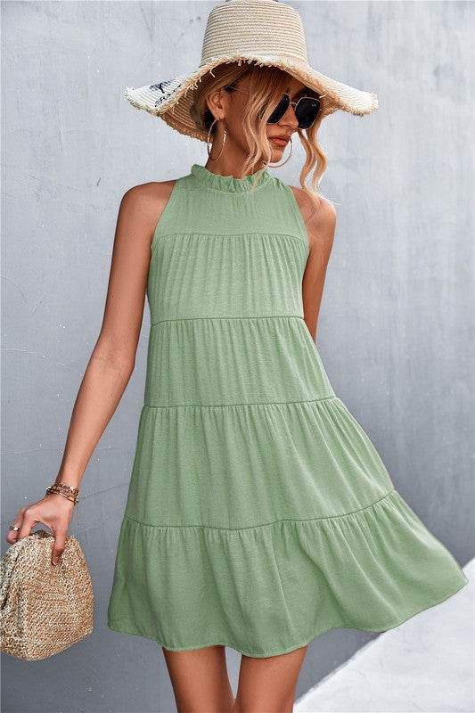 Women's Sleeveless Halter Dress A-line Dress - Shop Style & More | Fresh Looks, Everyday Deals & Free Shipping