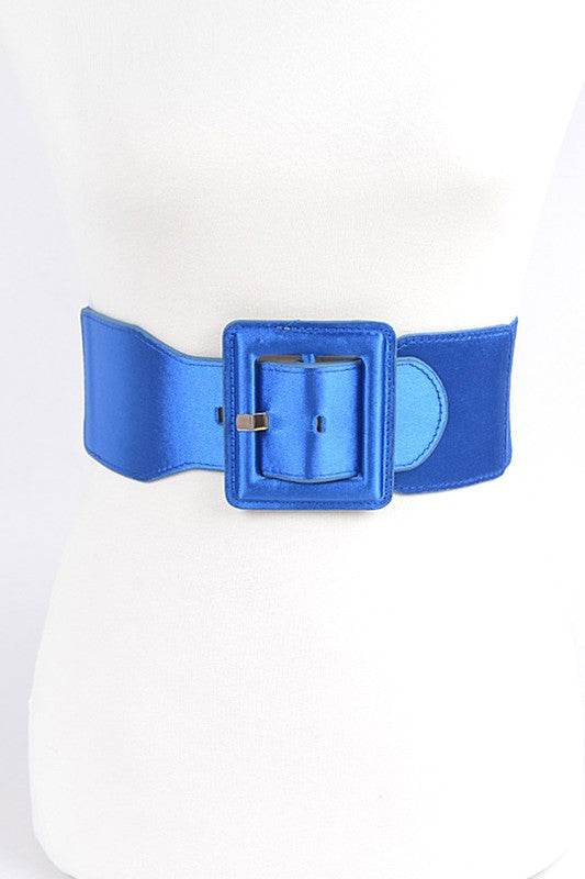 Satin Metallic Elastic Fashion Wide Belt - Shop Style & More | Fresh Looks, Everyday Deals & Free Shipping