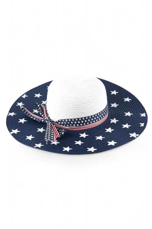American Flag Printed Straw Floppy Hat - Shop Style & More | Fresh Looks, Everyday Deals & Free Shipping