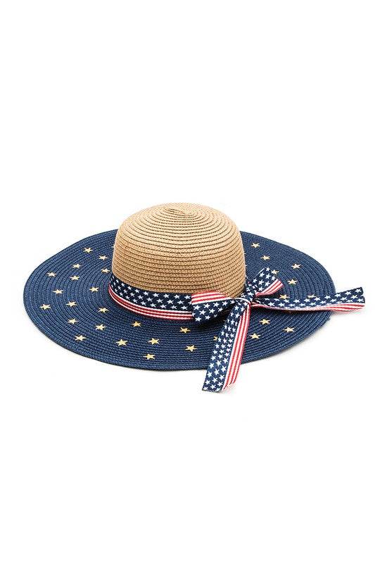 American Flag Printed Straw Floppy Hat - Shop Style & More | Fresh Looks, Everyday Deals & Free Shipping