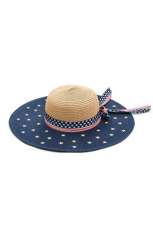 American Flag Printed Straw Floppy Hat - Shop Style & More | Fresh Looks, Everyday Deals & Free Shipping