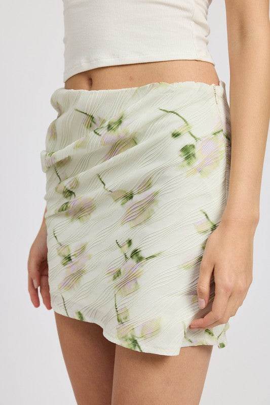 FLORAL PENCIL SKIRT WITH SIDE SLIT - Shop Style & More | Fresh Looks, Everyday Deals & Free Shipping