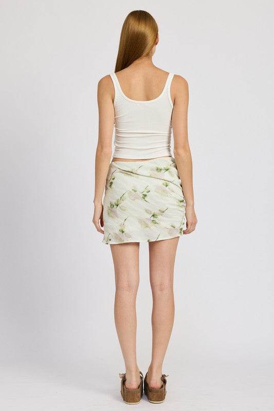 FLORAL PENCIL SKIRT WITH SIDE SLIT - Shop Style & More | Fresh Looks, Everyday Deals & Free Shipping