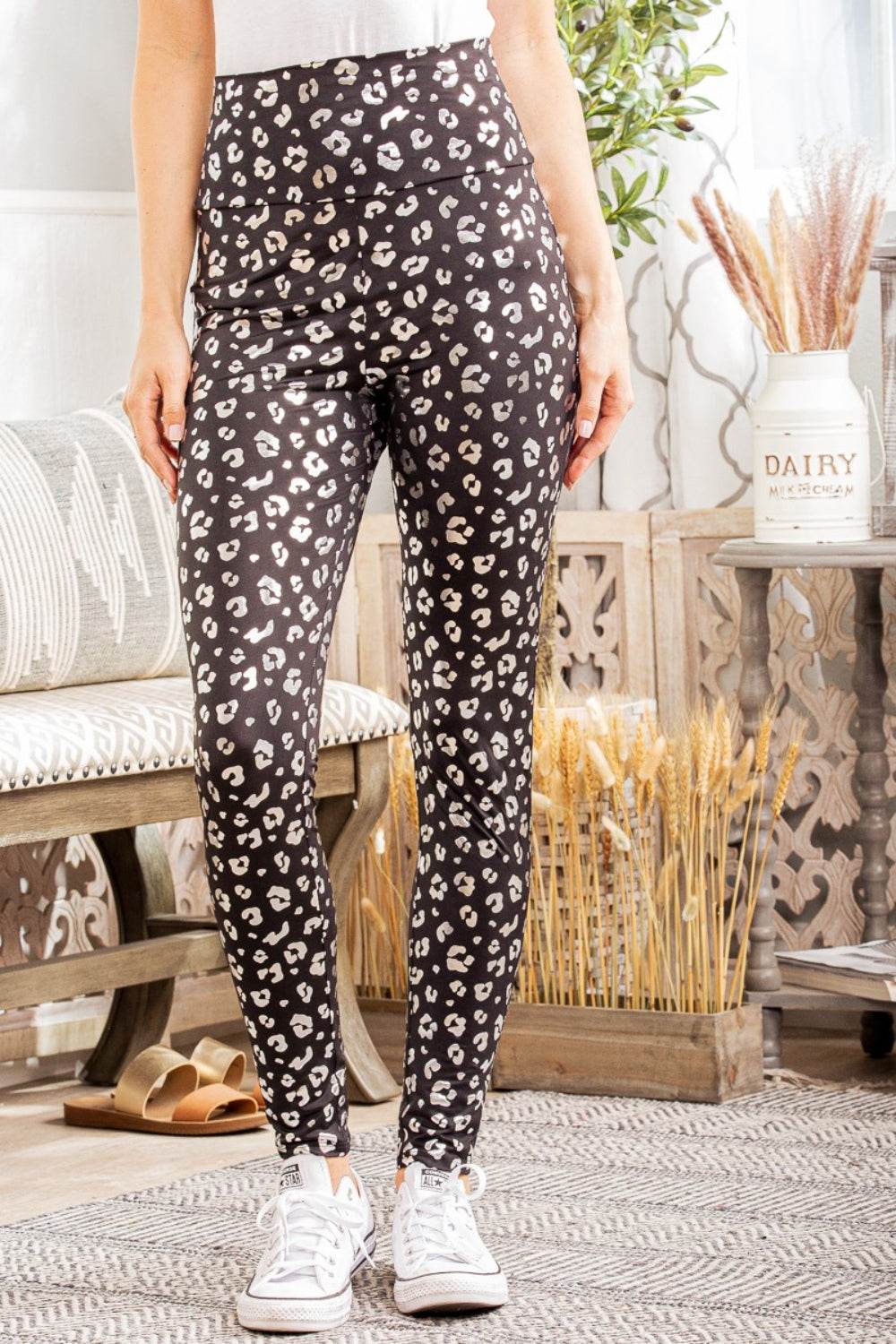 Heimish Full Size Leopard High Waist Leggings - Shop Style & More | Fresh Looks, Everyday Deals & Free Shipping