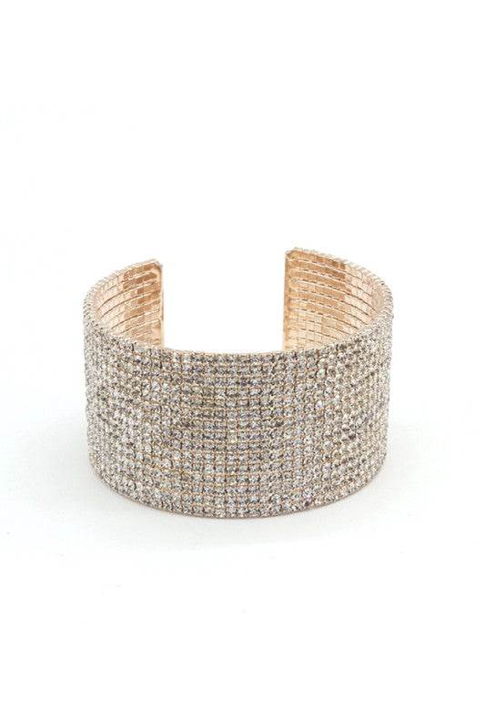 SPARKLY RHINESTONE CUFF BRACELET - Shop Style & More | Fresh Looks, Everyday Deals & Free Shipping