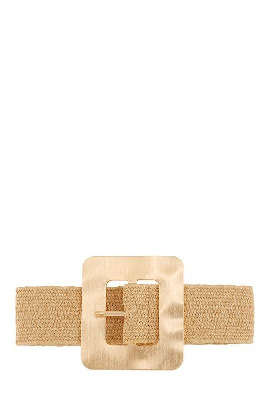 Metal Square Straw Elastic Belt - Shop Style & More | Fresh Looks, Everyday Deals & Free Shipping