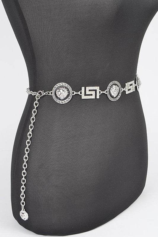 Plus Size Lion Emblem Iconic Chain Belt - Shop Style & More | Fresh Looks, Everyday Deals & Free Shipping