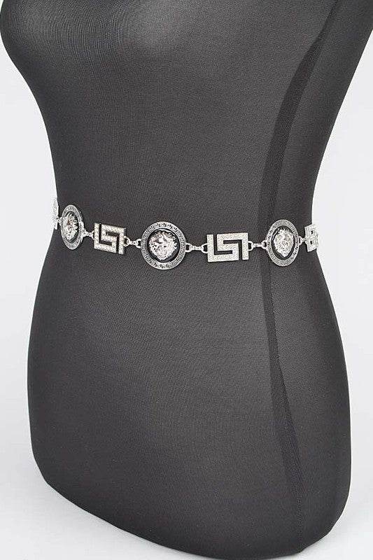 Plus Size Lion Emblem Iconic Chain Belt - Shop Style & More | Fresh Looks, Everyday Deals & Free Shipping